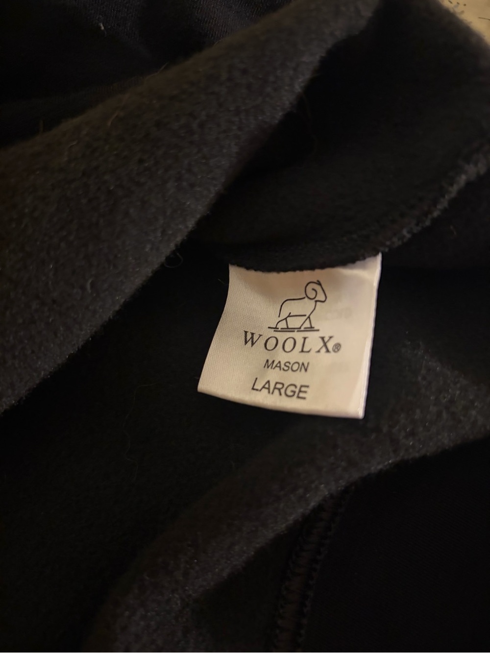 Woolx Mason 1/4 Zip, Size Large - Picture 4 of 5